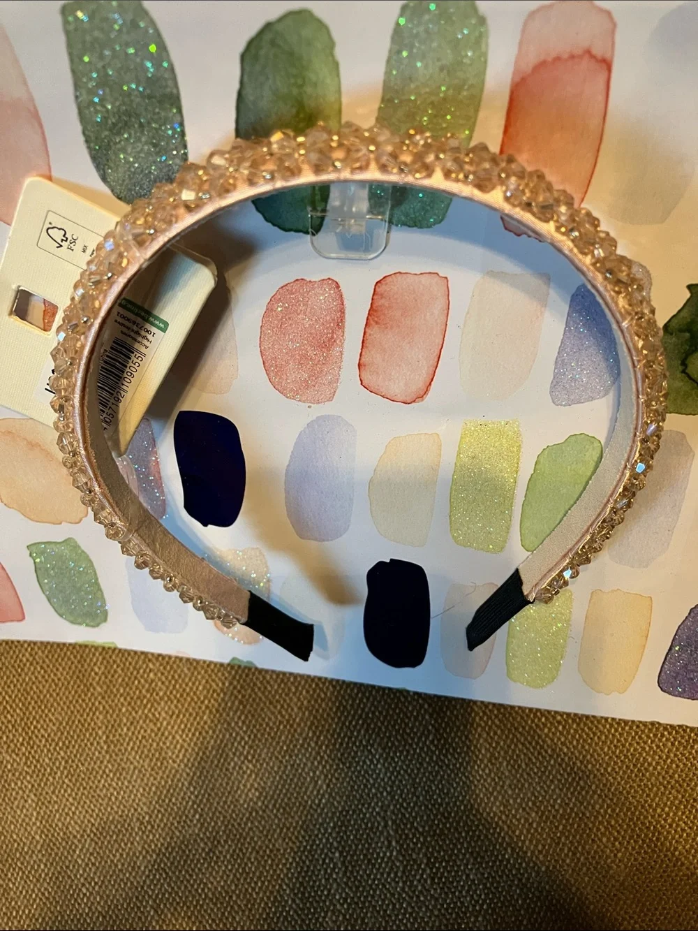 Christian Siriano Metallic Rose Gold Cosmetic Pouch w FREE gift